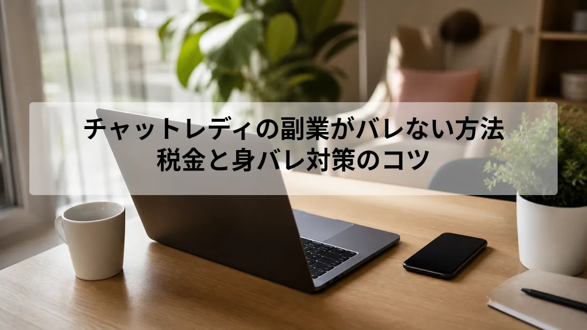 チャットレディの副業がバレない方法|税金と身バレ対策のコツ