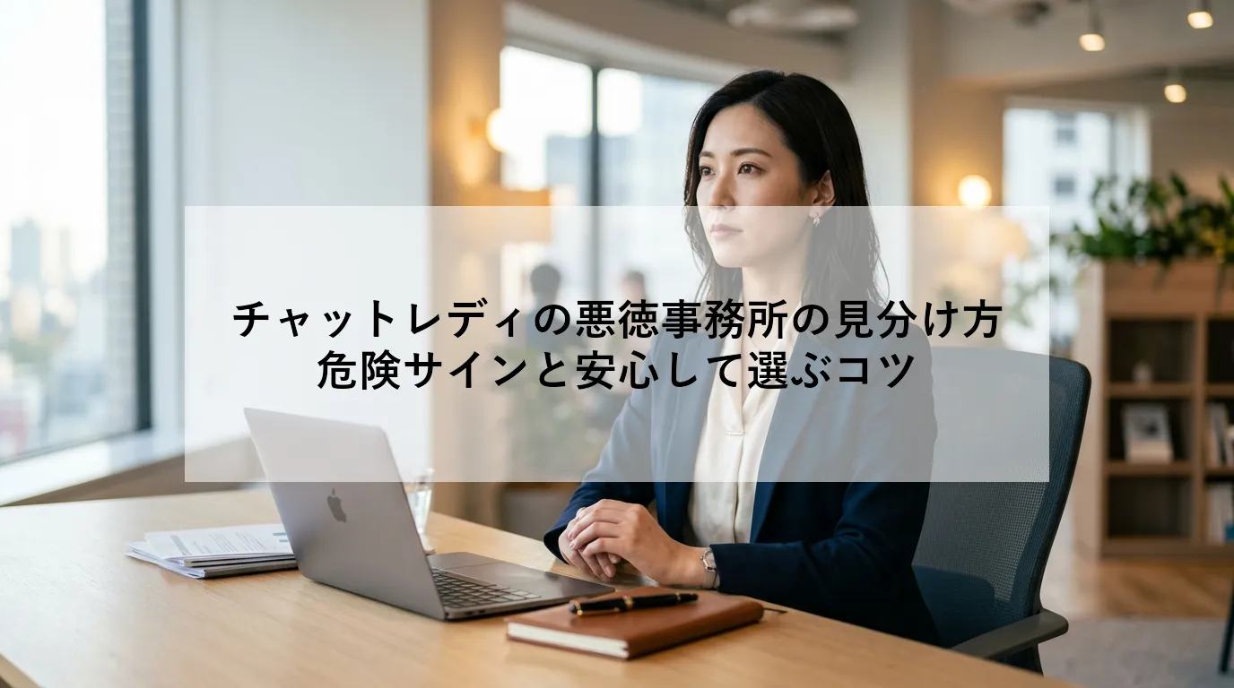 チャットレディの悪徳事務所の見分け方|危険サインと安心して選ぶコツ
