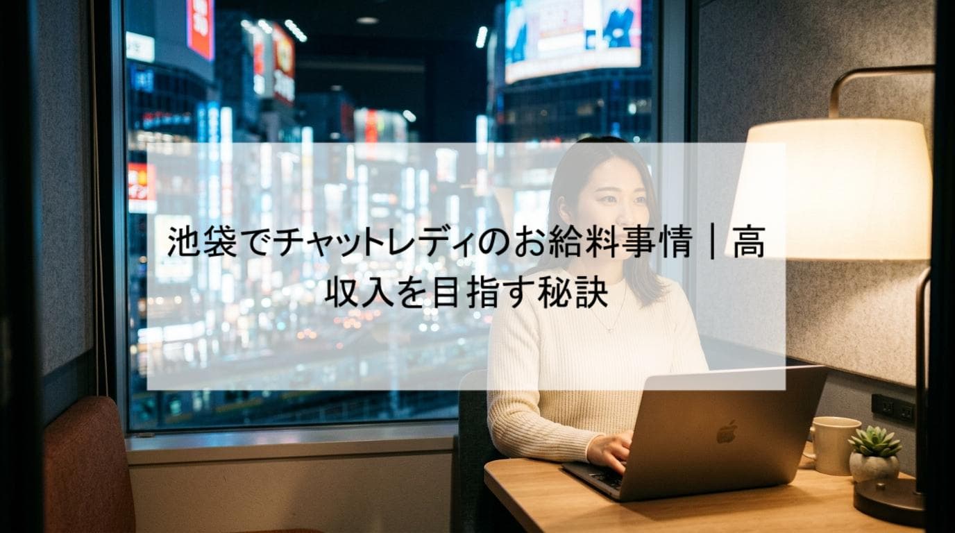池袋でチャットレディのお給料事情|高収入を目指す秘訣