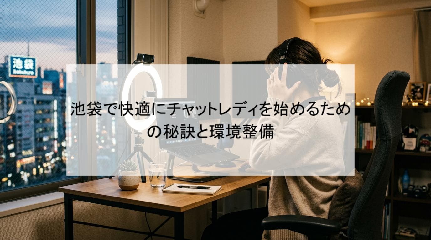 池袋で快適にチャットレディを始めるための秘訣と環境整備